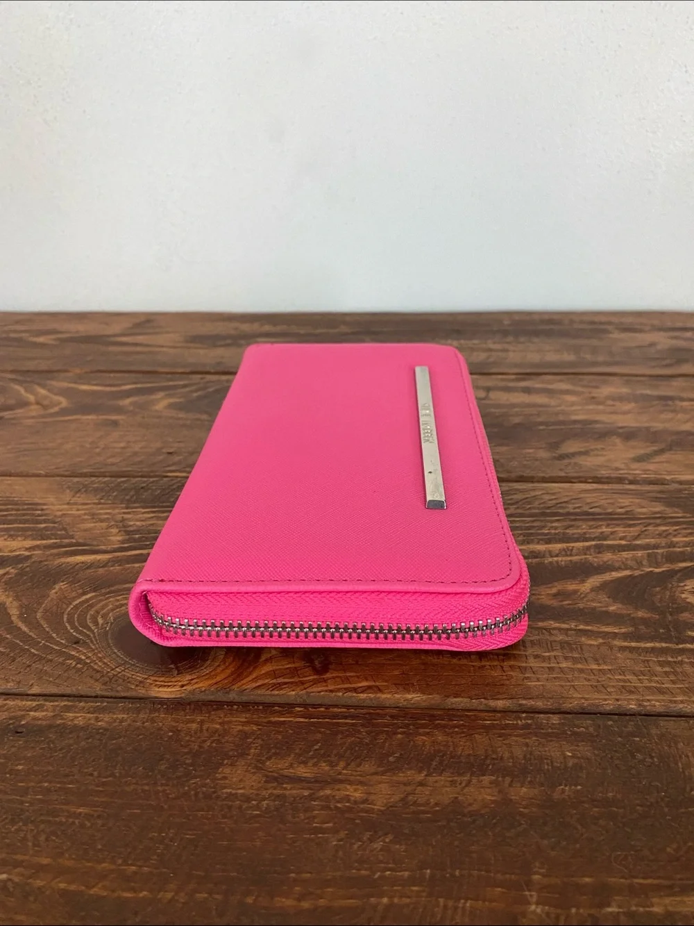 Steve Madden Hot Pink Zip Around Wallet